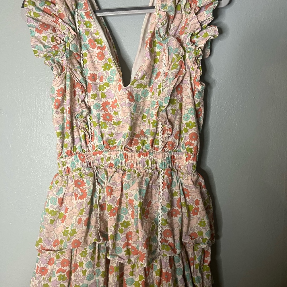 Floral Ruffle Mini Dress - Picture 6 of 6